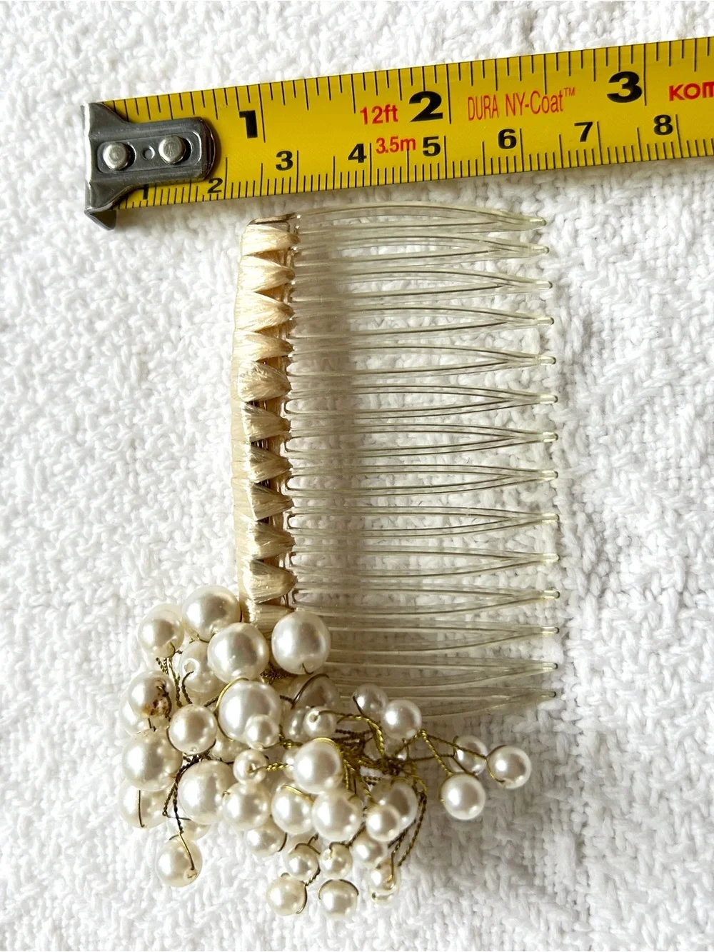 Vintage Pearl Cluster Hair Comb 1980s Bridal Hair Accessory Wedding Prom Updo
